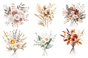 Boho Mother's Day Floral Bouquets, an Illustration by CreationArt (Thumbnail 3 of 5)