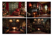 Christmas Digital Backdrops BUNDLE, a Layer Style Add-On by Wild Honey Design Co. (Thumbnail 2 of 6)