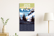 2025 Calendar Monthly Lake Tahoe Ski, a Sport Illustration by Vector_Up (Thumbnail 5 of 5)