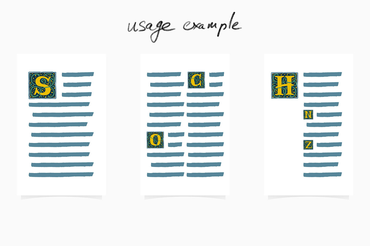 Renaissance Initials fonts preview 3