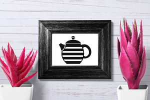 Tea And Coffee Icons Set, Simple