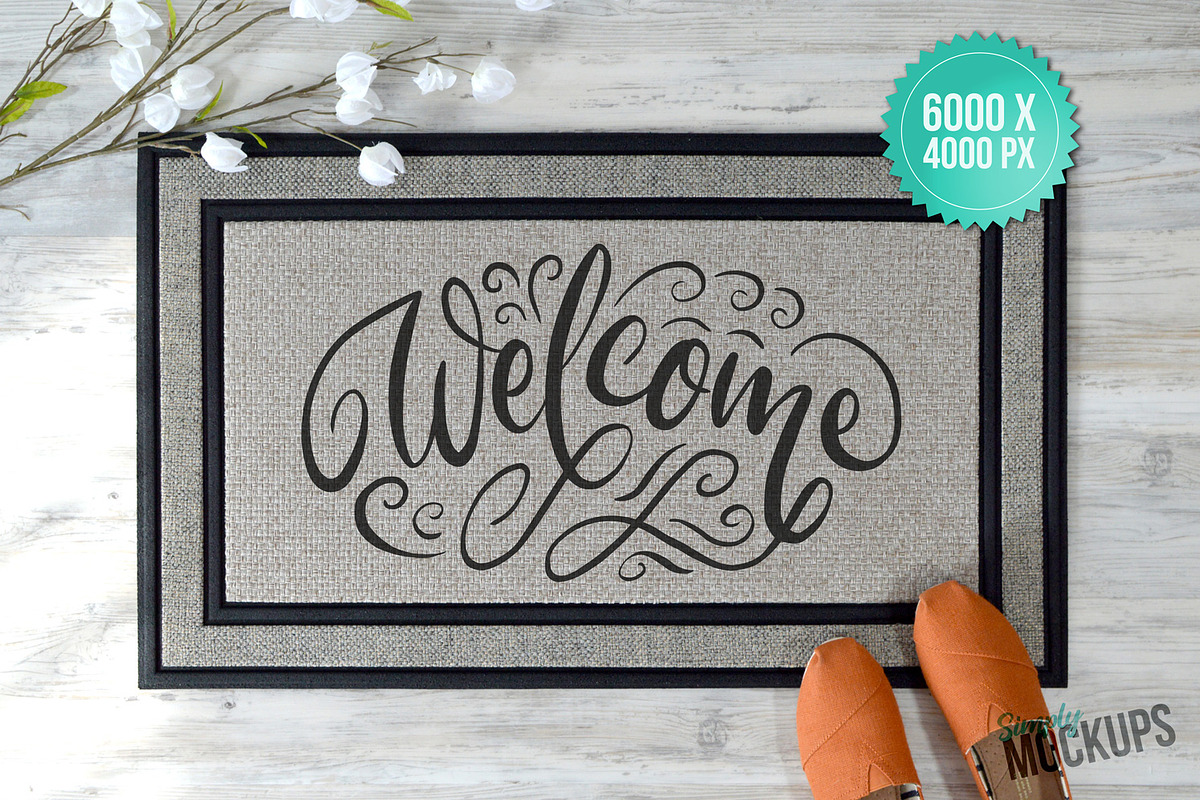 Sublimation Doormat Mockup, a Product Mockup by Simply Mockups (Photo 2 of 2)