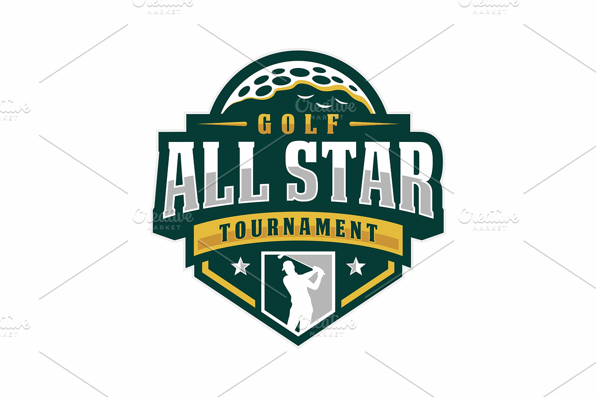 All Star Golf Tournament Logo, a Branding & Logo Template by swarnstudio (Photo 2 of 3)