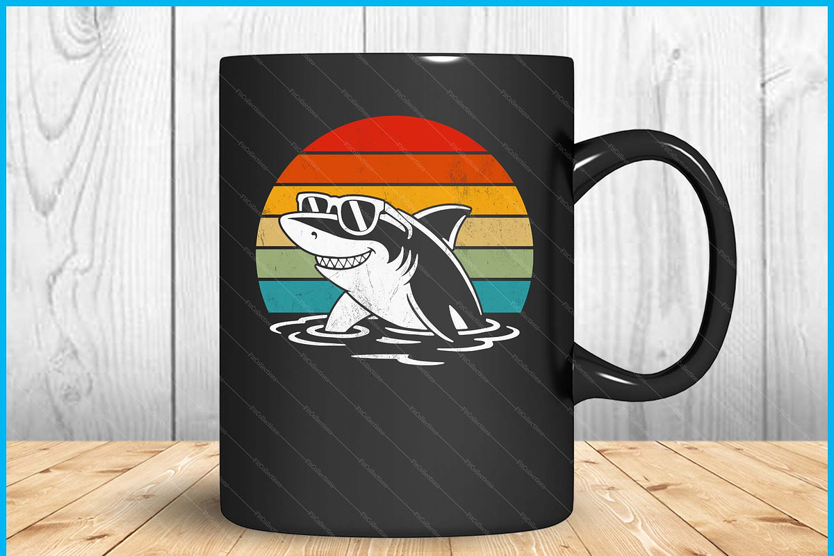 Cool Shark In Sunglasses Funny Shark, a Graphic by Creativeusart (Photo 3 of 4)