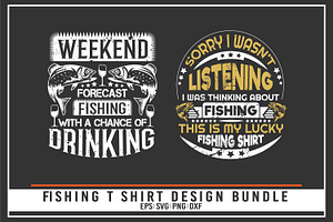 Fishing Quotes T Shirt Bundle