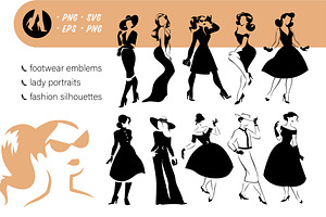 Lady silhouettes