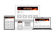 Music Artist YouTube Banner Template, a Social Media Template by Vaughn Studios (Thumbnail 3 of 5)