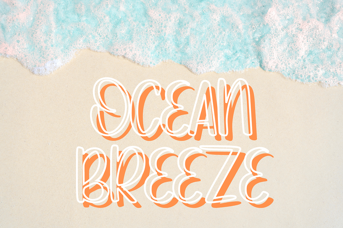 Ocean Shanty Cute Handwriting Font, a Sans Serif Font by Dancing with Ink (Photo 10 of 19)