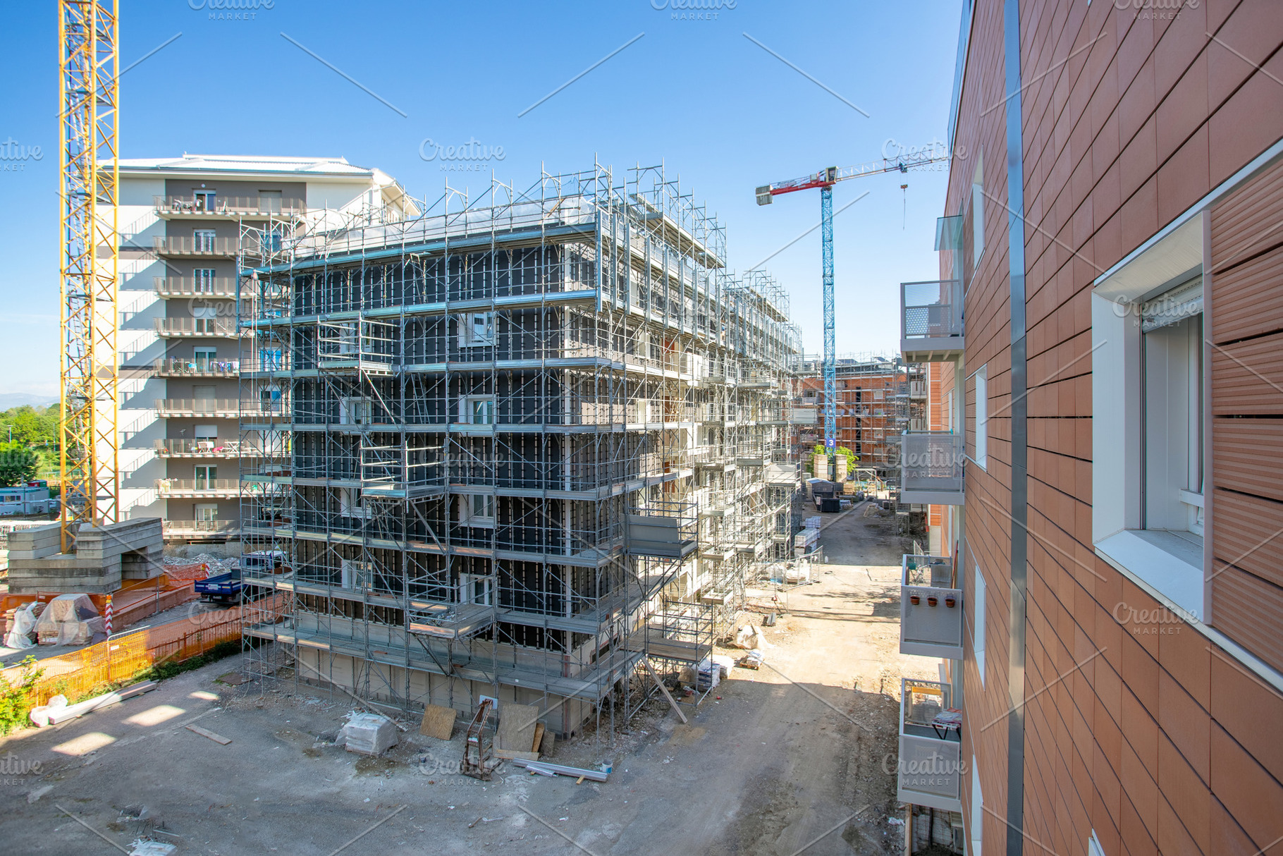 Construction of Multi Storey Residen, an Industrial Photo by KYNA STUDIO