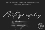 Autography - A Signature Script, a Script Font by Hustle Supply Co. (Thumbnail 1 of 5)