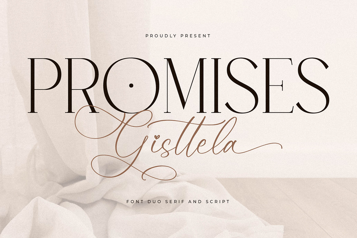 Promises Gisttela Font Duo, a Serif Font by Storytype Studio (Photo 1 of 15)