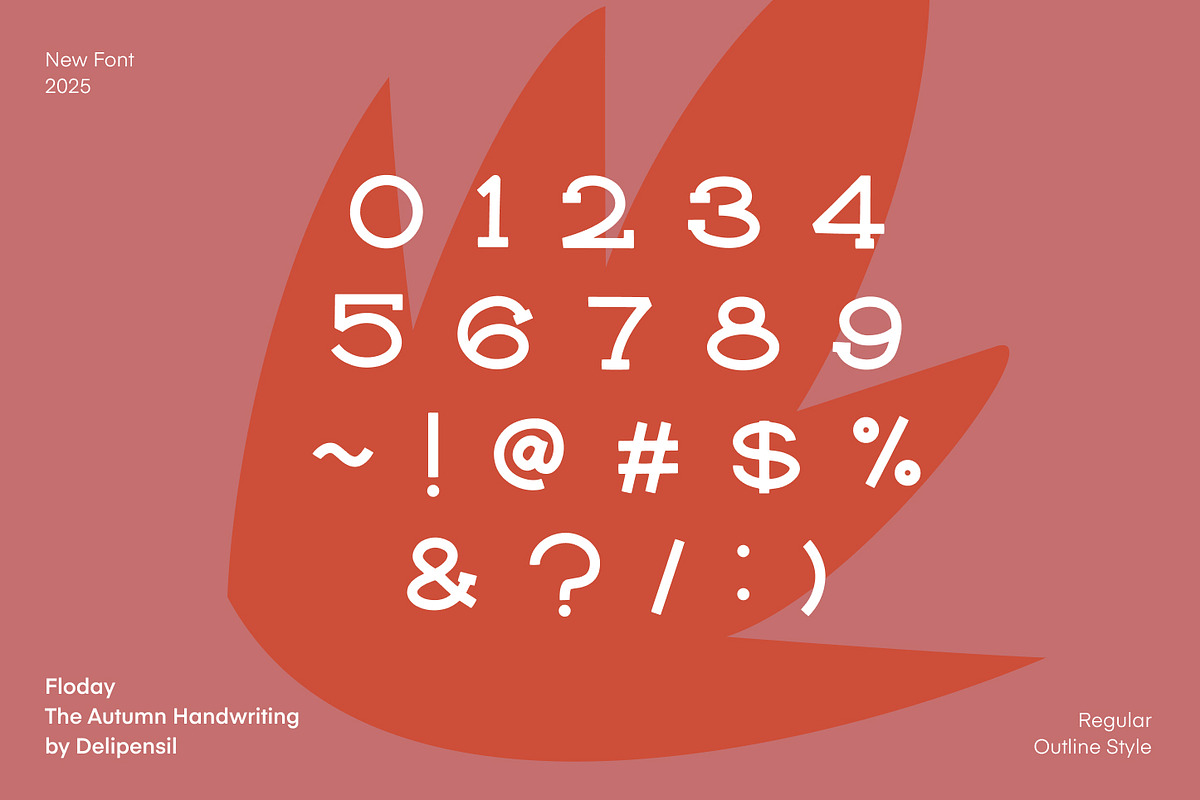 Floday - Autumn Season Font, a Handwritten Font by delipensil (Photo 3 of 7)