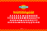 Flocked - Retrowave Font, a Sans Serif Font by ikiiko (Thumbnail 7 of 7)