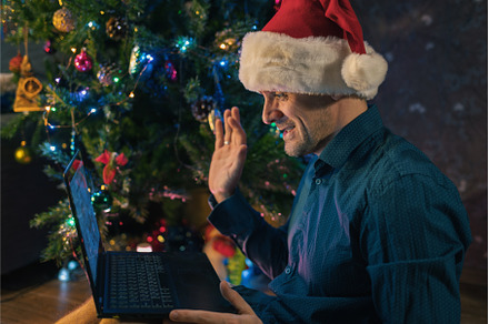 Happy man calling friends for, a Person Photo by Jan Jack Russo Media
