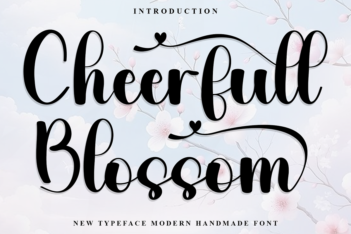 Cheerfull Blossom, a Handwritten Font by InermediaSTUDIO (Photo 1 of 7)
