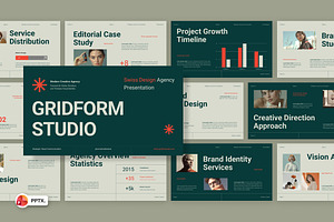 Swiss Style Agency Design PowerPoint, a Presentation Template by Loin Studio