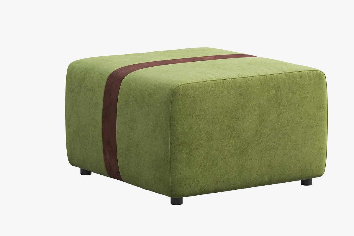Joybird Malachi Ottoman, a Furniture 3D Model by 3dmitruk (Photo 10 of 18)