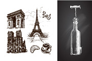 Set of Paris sketches, a Decorative Illustration by Steshnikova (Thumbnail 3 of 4)