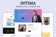 Intima - Portfolio HTML Template, a Bootstrap Template by nandinigraphics (Thumbnail 1 of 3)