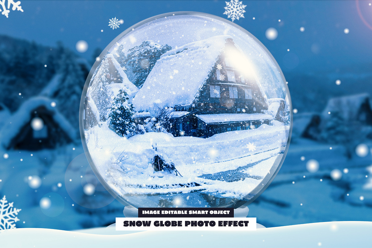 Snow Globe Photo Effect, a Layer Style Add-On by dokudokunomi (Photo 1 of 5)