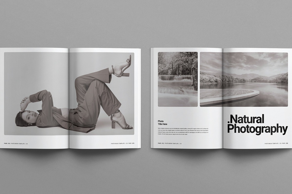 Photo Album Book Template, a Magazine Template by E-Type (Photo 5 of 7)