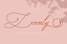 Lovely Monoline Script Font