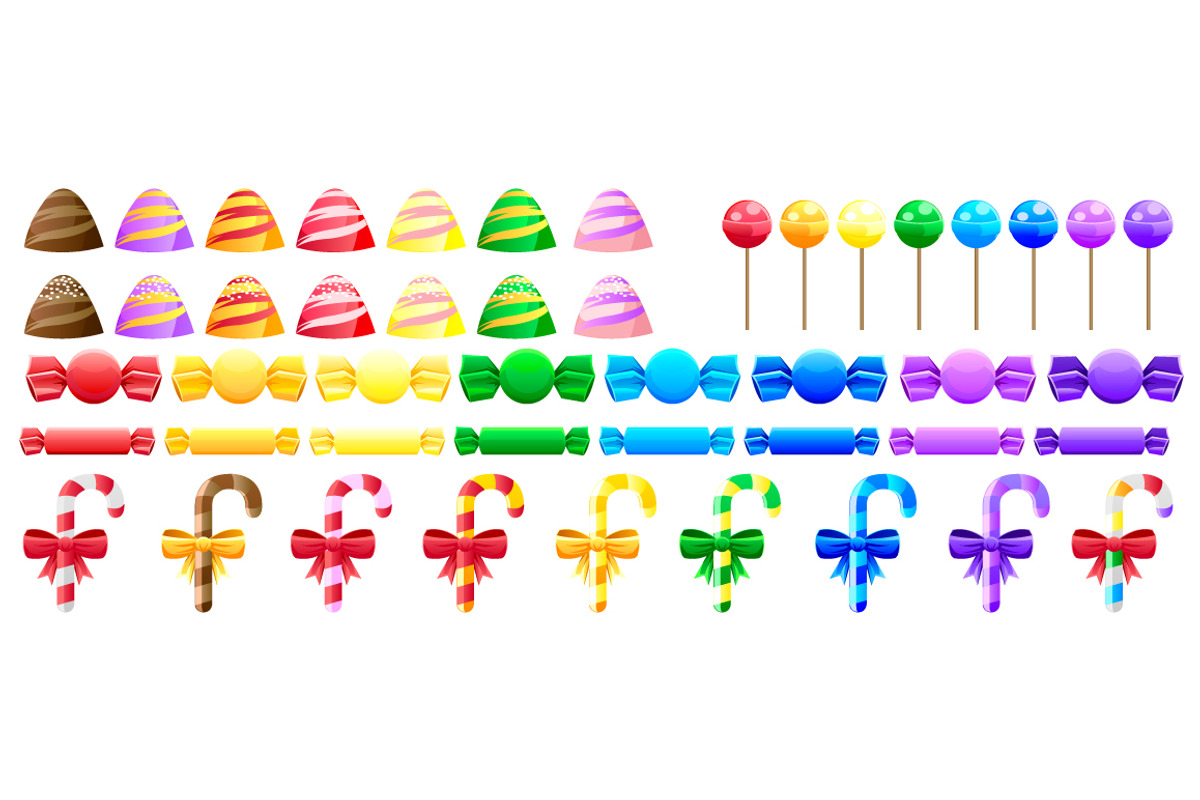 Candy Sweet Vector, an Illustration by erkoudesign (Photo 3 of 3)