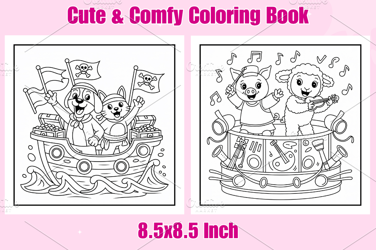 Cozy Hawaii Coloring Pages For Kids, an Animal Illustration by Coco Bloom (Photo 3 of 3)