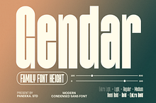 Gendar - Condensed Font Family