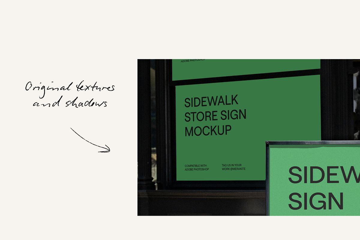 Retail Kiosk A-Frame Sign Mockup PSD