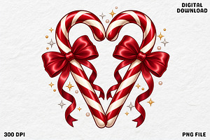 Holiday Christmas Candy Cane PNG