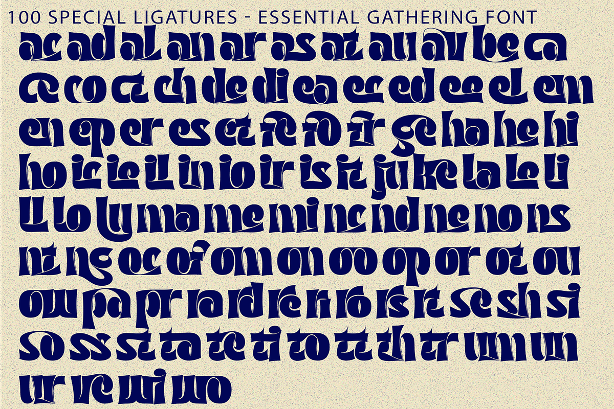 Essential Gathering - Psychedelic, a Serif Font by 177Studio (Photo 8 of 8)