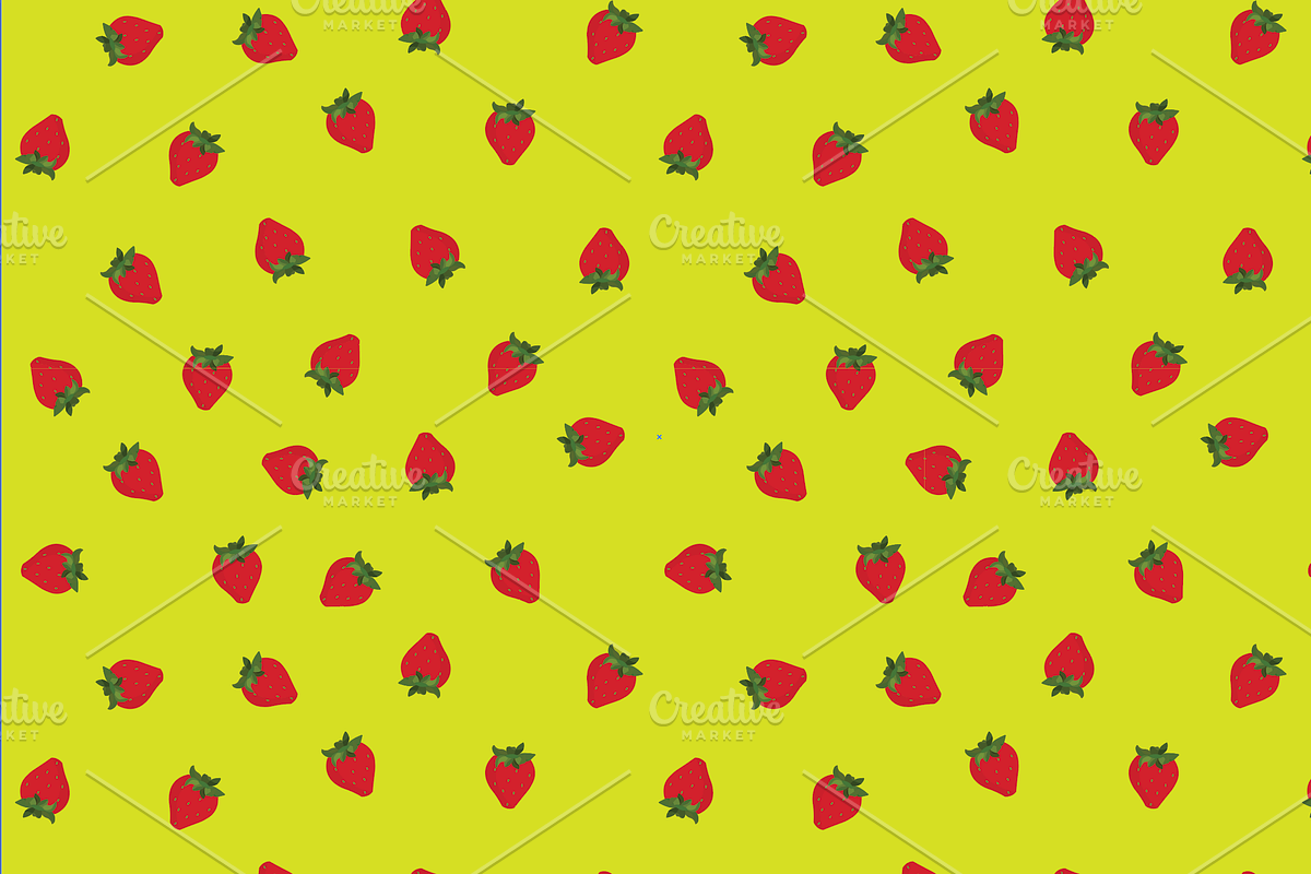 9 Seamless strawberry pattern swatch, a Pattern Graphic by Salty Lunch (Photo 4 of 10)