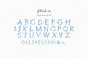 Ribbons Monogram Font, a Handwritten Font by Design by Laney (Thumbnail 10 of 13)