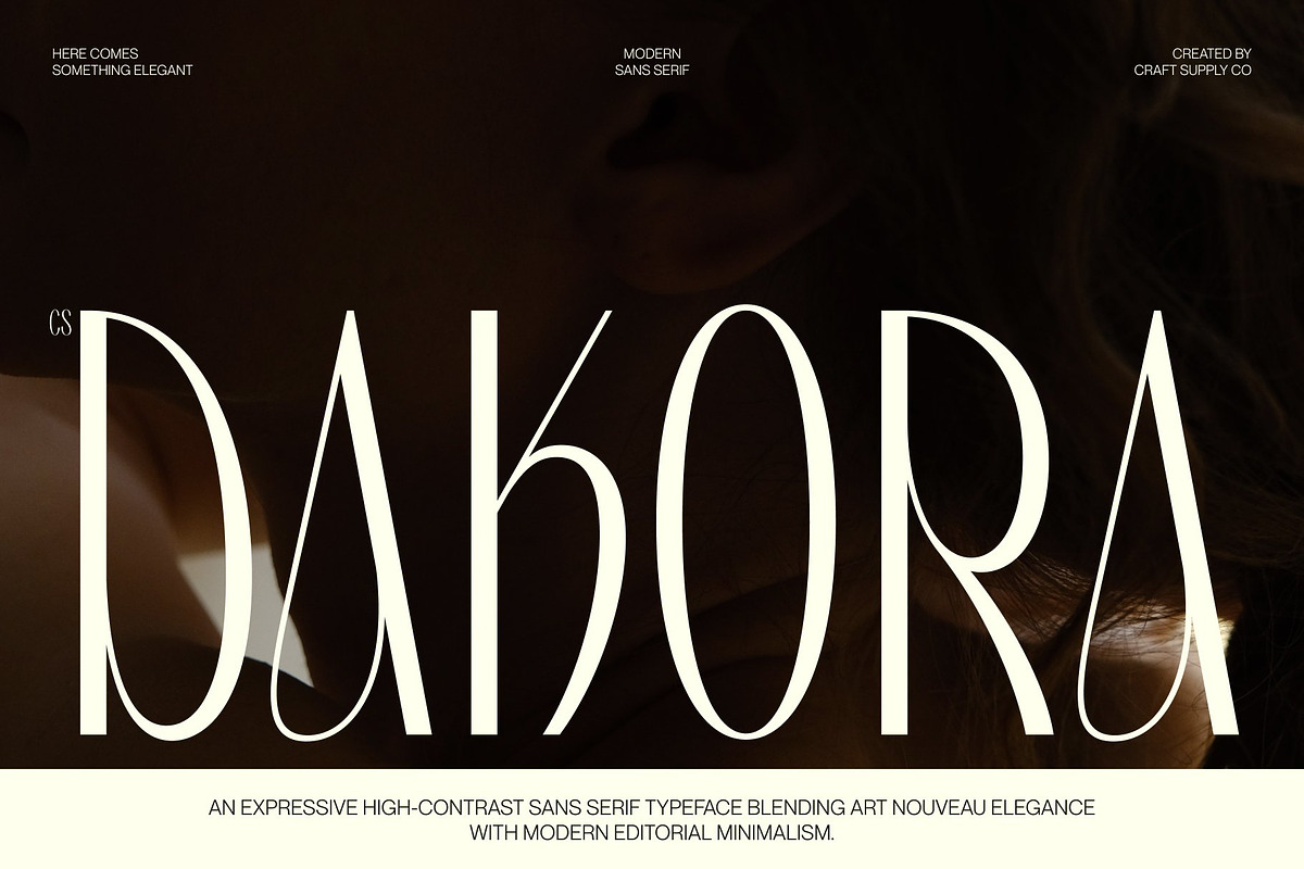CS Dakora – Elegant Sans Serif, a Sans Serif Font by Craft Supply Co. (Photo 1 of 8)