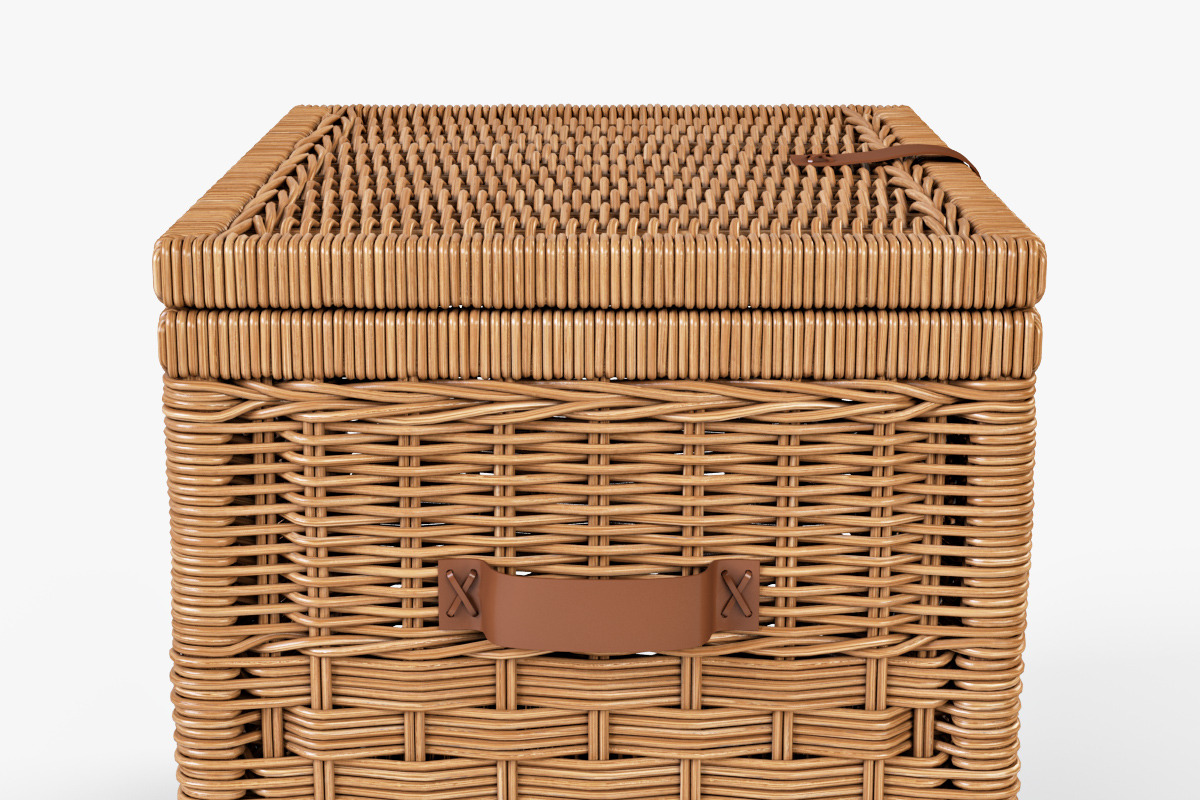 Wicker Storage Trunk 05 Toasted Oat, an Object 3D Model by Markelos (Photo 5 of 10)