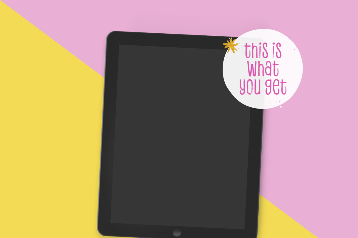 Multicolored iPad Mockup, an iPad Mockup by Hype Your Prints (Photo 5 of 5)