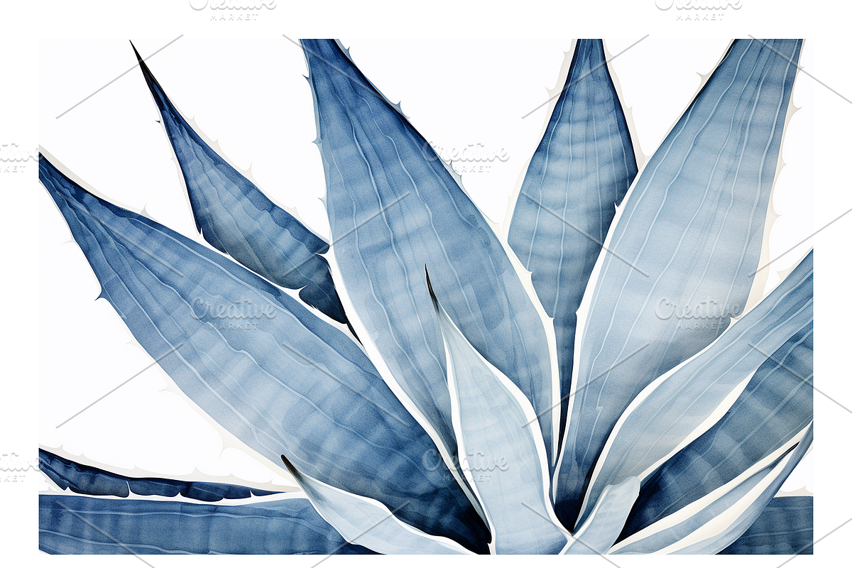 Cyle Collection · Blue Tone Leaves, a Background Graphic by milatovar (Photo 18 of 32)