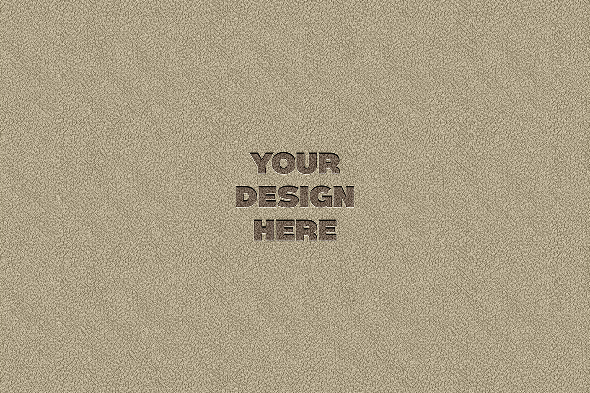 Embossed Leather Logo Mockup, a Product Mockup by graphypix (Photo 4 of 4)