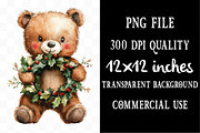 Christmas Teddy Bear Clipart, an Illustration by Designking (Thumbnail 4 of 5)