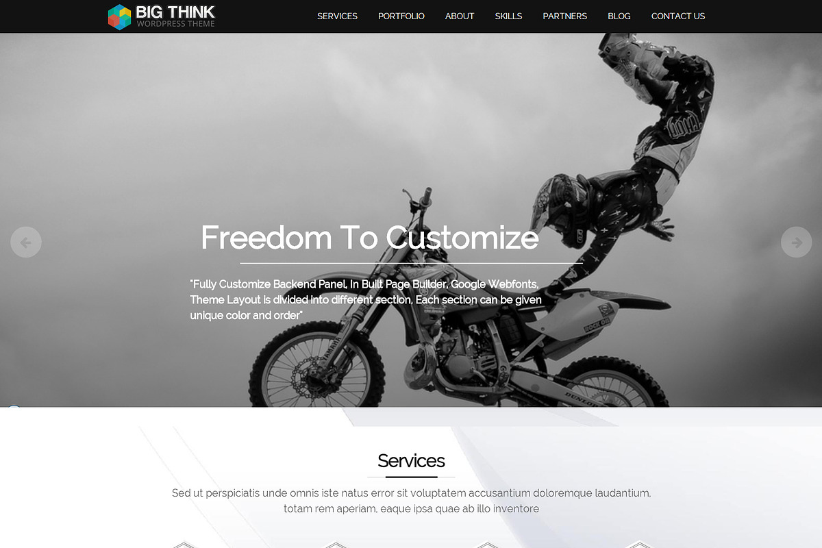 BIG THINK Multipurpose WP Theme, a WordPress Template by hsoft (Photo 2 of 5)