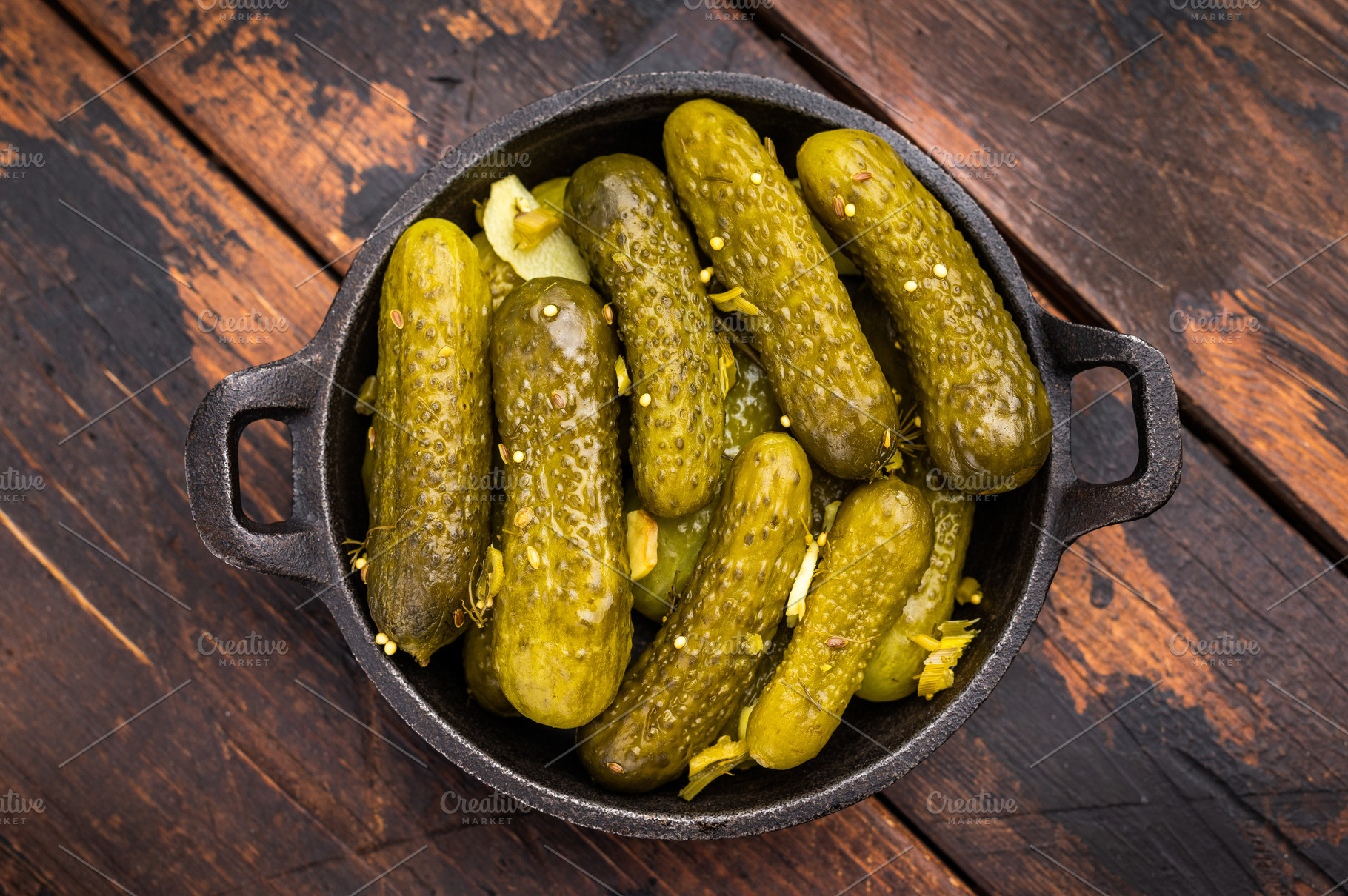 Artisan Pickled Gherkins, pickled cucumbers, beautifully arrange, a Food & Drink Photo by composter-box@mail.ru