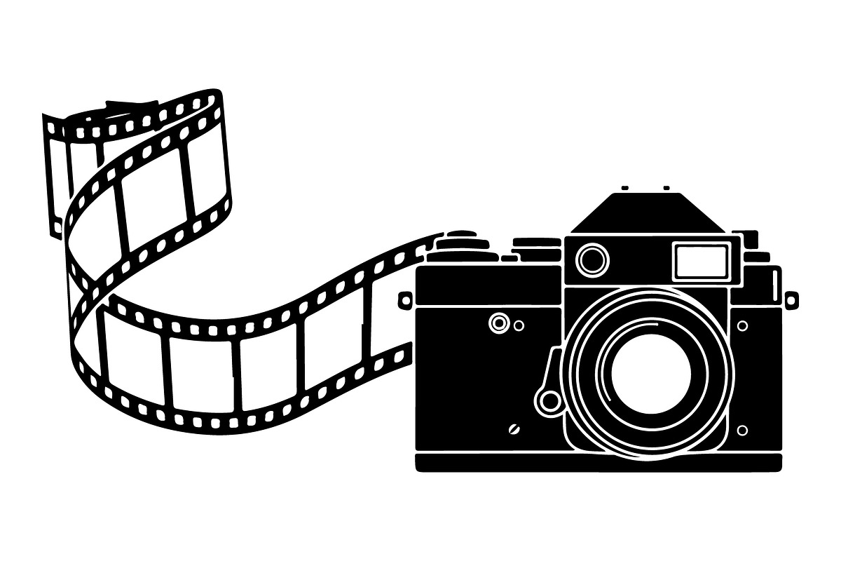 Vintage Camera Film Silhouette, an Object Illustration by yasushie (Photo 3 of 31)
