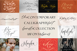 Contemporary Calligraphy Font Bundle