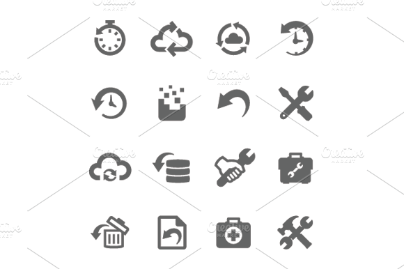 Recovery And Repair Icons