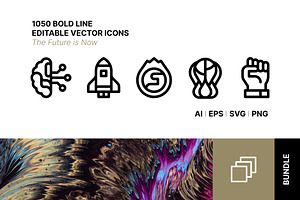 The Future is Now ICON BUNDLE!, an Outline Icon by Side Project