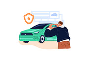 Car rent, carsharing concept set, a Transportation Illustration by PaperTrident (Thumbnail 9 of 11)