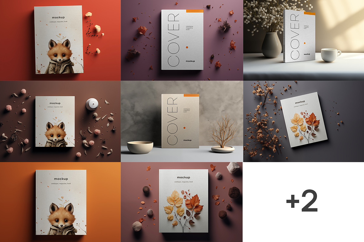 Magazine, Book Cover Mockup, a Books & Magazine Mockup by dpi (Photo 2 of 12)
