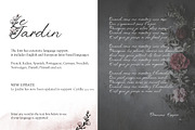 'Le Jardin' Floral Font, a Script Font by AnMark (Thumbnail 7 of 13)