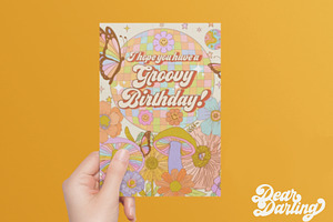 Retro Birthday Card Design Bundle